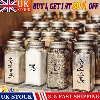 £6.09 • Buy 274X Printed Herb Spice Jar And Pantry Label Set Chalkboard Stickers Labels UK