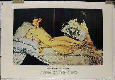 Édouard Manet - Olympia  Vintage Poster 24.25 X36.50  NOS (b365) • $17.99