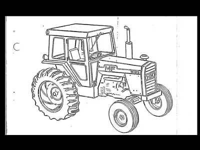 MASSEY FERGUSON MF 1085 TRACTOR PARTS MANUAL 210pg With MF1085  Exploded Diagram • $23.99