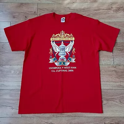 £16.99 • Buy Liverpool Football Club Vintage 2006 Red FA Cup Final Fan T-Shirt - Size XL