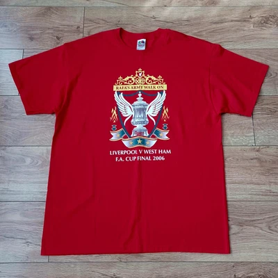 £11.99 • Buy Liverpool Football Club Vintage 2006 Red FA Cup Final Fan T-Shirt - Size XL