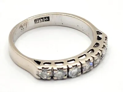 $699 • Buy 18ct White Gold Diamond Ring 3.27g Size O