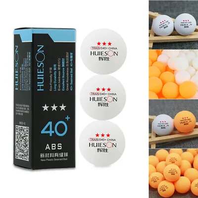 $10.11 • Buy 3pcs Pingpong Balls Table Tennis Professional Accessory ABS For Training Sport