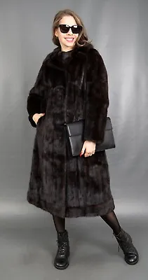 3254 Gorgeous Real Mink Coat Luxury Fur Jacket Long Beautiful Look Size M • $1