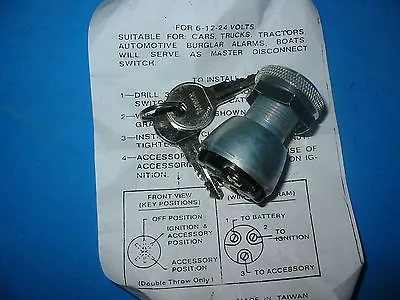 Universal Ignition Switch Car Trailer Agricultural Motorcycle 21-5210 • $18.99