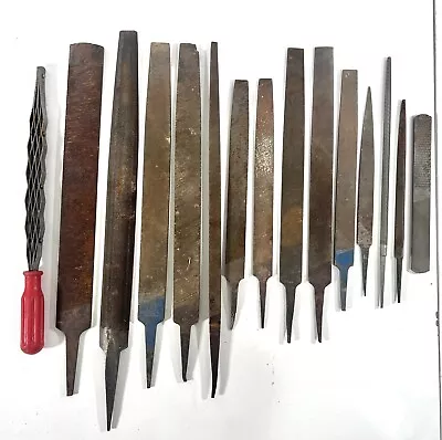 Lot Of 15 Machinist Metal Files Vintage Woodworking Metalcraft • $49.99