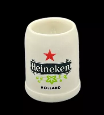 Vintage Heineken Mini Beer Stein Mug Shot Glass Toothpick Holder  2 3/8” Tall • $2.50