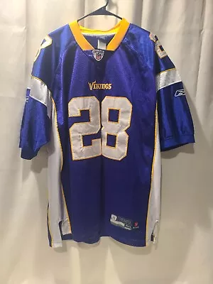 Adrian Peterson Reebok Vikings Jersey Mens Size 54 On Field  • $12