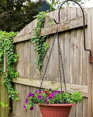 Planter Hangers 20.5  Metal Chain Hanging Hooks Heavy Duty Steel Garden Plant  • $10.99