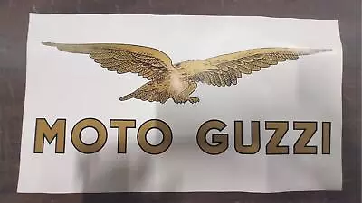 Moto Guzzi Gold Black Sign Poster Eagle 13x7 Wall Art Man Cave Garage Motorcycl • $14.99