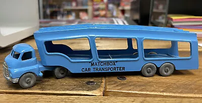 Vintage Lesney Matchbox Car Transporter (accessory Pack #2) Blue W/ Gray Wheels • $69.95
