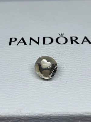 Pandora Sterling Silver & White Mother Of Pearl Hearts Charm 790398MPW • £11.99