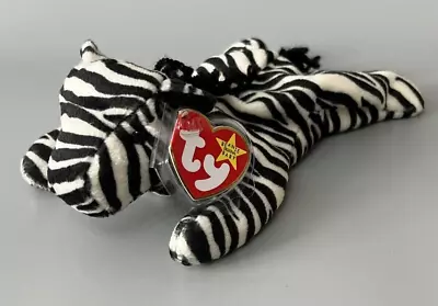  Ty Beanie Baby Ziggy - Zebra - Indonesia - Mint Condition - Retired With Tags • £6.99