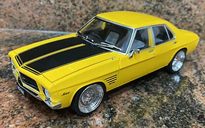 1:24 Modified DDA Holden HQ GTS Monaro Sedan Yellow / Black Stripes • $165