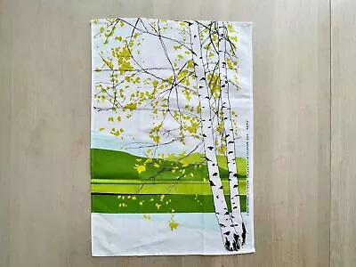 Marimekko Tea Towel Birch Tree Print Cotton / Linen Kitchen Towel • $32.48