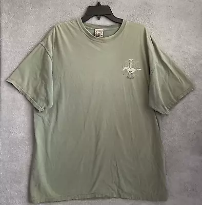 Laid Back Mustang Shirt Mens XL Green Graphic Crew Neck Short Sleeve Pullover • $4.99