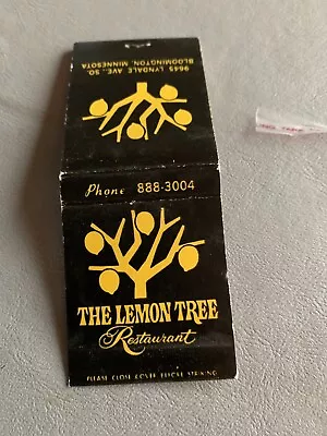 1960’s Vintage Matchbook THE LEMON TREE In MN   Mint • $3.50