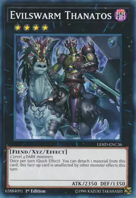 Yugioh! Evilswarm Thanatos LEHD Common Near Mint 1st Edition • $1.24