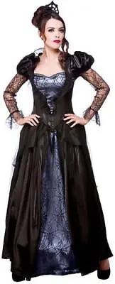 Wicked Queen Ladies Fancy Dress Fairy Tale Horror Adult Halloween Costume Outfit • £17.99