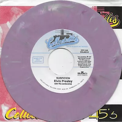 ELVIS PRESLEY  Suspicion / Kiss Me Quick  Colored Vinyl 45 • $9.99