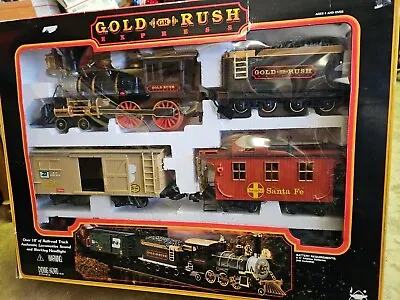 Vintage Gold Rush Express G-Scale Train Set By New Bright No. 186 EUC ***RARE*** • $85