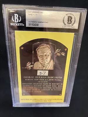 Babe Ruth Cut Handwriting Authenticated • $200