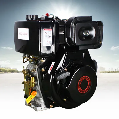 10HP 4 Stroke Diesel Engine Heavy Duty Single Cylinder  Shaft 418CC Air-Cooled • $449.10