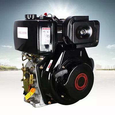 10hp Diesel Engine Single-cylinder 4-stroke Air-cooled Horizontal Motor Engine • $449.10