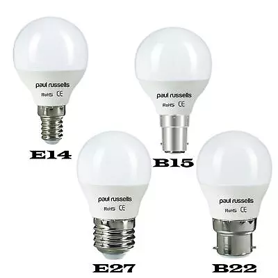 £39.95 • Buy LED Golf Ball Bulbs 3w=25W 5w=40W 7w=60W SES SBC ES BC Warm White Daylight UK