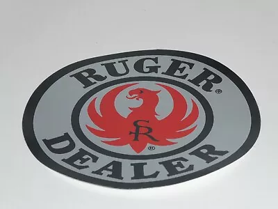 RUGER DEALER Firearms Gun Shop Decal Promotional Sticker Vtg 1990's • $15.99