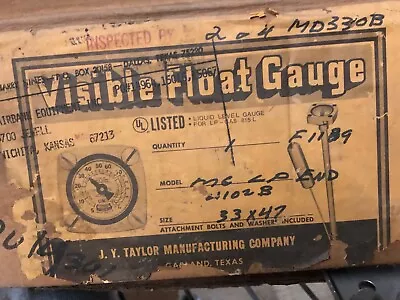 J.Y. Taylor Mfg. Co. Visible Float Gauge - Parts Only • $150