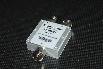 Mini Circuits Power Splitter ZAPD-21 Type N 0.5 To 2.0 GHz 2-Way DC Combiner • $24.77