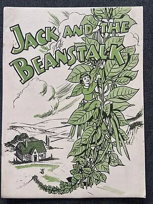 Unusual Jack And The Beanstalk Children’s Book C1940’s Possibly Company Giveaway • £4.99