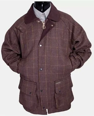 Men's Derby Tweed Wool Breathable Shooting Hunting Waterproof Jacket/Coat S-5XL • $101.05