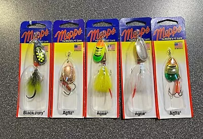 5 New Mepps Size #3  1/4 Oz Spinners Fishing Lures Lot - 5 Great Colors • $18.50