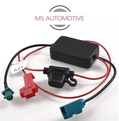 £14.99 • Buy Vw Fakra Aerial Car Radio Signal Booster Amplifier Volkswagen T5 T6 Transporter