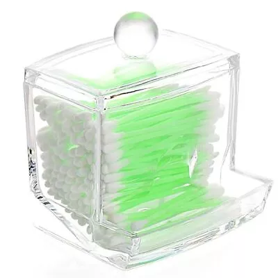 Transparent Q-Tip Storage Organizer Makeup Storage Holder  Home • $14.58