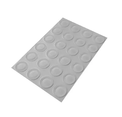 £2.24 • Buy 24 Clear Self Adhesive Flat Bumper Pads Rubber Feet For Coasters, Crafts & Glass