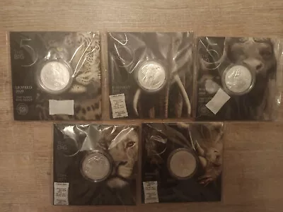 The Big Five 1oz 999 Silver BU Coins Full Set All 5 South Africa NO RESERVE • £399