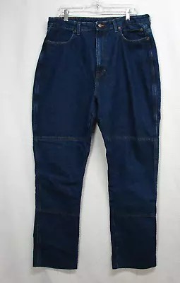 Draggin Kevlar Lined Motorcycle Riding Blue Jeans US Made Womens 14 (36 X 32) • $39.95