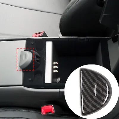 ABS Carbon Fiber Center Console Lid Button Trim Cover Fits Infiniti G25 G35 G37 • $15.99