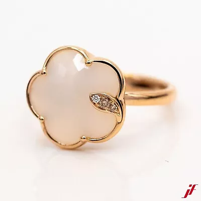 PASQUALE BRUNI Ring 18K/750 Rose Gold Milky Quartz Gr.53 - Value • $953.71