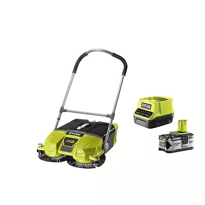 Ryobi R18SW3-0 Sweeper Battery 18V ONE+ 53cm 17 Lt 140 Rpm Kit 4.0 Ah • £638.99