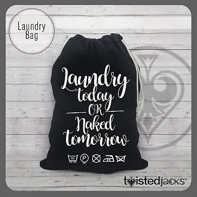 Large Printed  Cotton Laundry Bag Chic Design Printed Bathroom Bag 70x50cm • £9.50