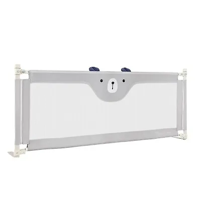 Premium Grey 195CM Toddler Infant Security Guardrail With Double Lock Ex Display • £29.99