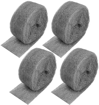 Steel Wool 52 Ft 4 Rolls Coarse Wire Fill Fabric DIY Kit Hardware Cloth Steel • $23.76