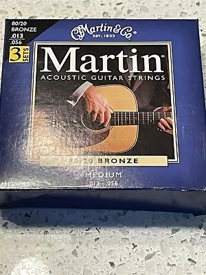 Martin 80/20 Bronze Acoustic Guitar Strings M150 Medium • $19.99