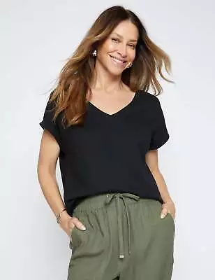 MILLERS - Womens Tops -  Extended Sleeve V-Neck T-Shirt • $16.49