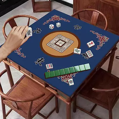 Table Cover For Mahjong Poker Card Games And Dominos Play Mat  Blue 31.5  • $34.59