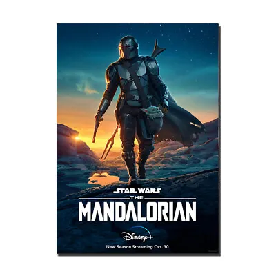 Star Wars The Mandalorian Poster Movie Wall Art Painting Boba Fett Room Decor • $4.74